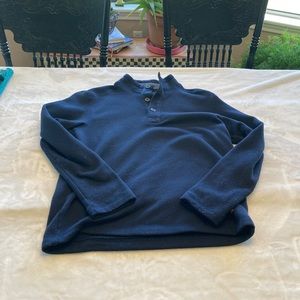 Mens G. H. Bass Navy Fleece. Size Small.